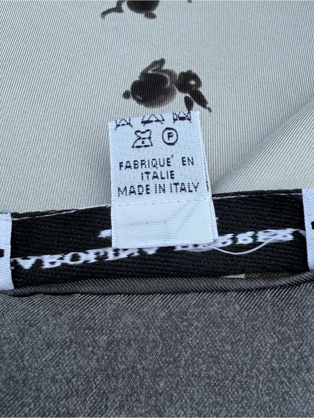 Carolina Herrera Rabbit Print Silk Scarf – Black & White Designer Scarf 35”x35”